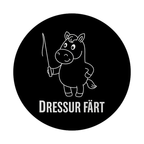 Pferd mit Peitsche Dressur Färt Magnet