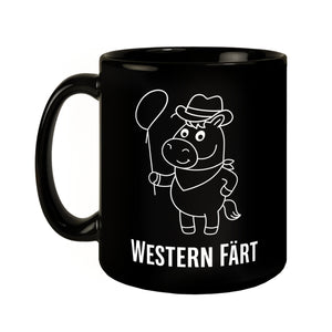 Pferd Cowboy Cartoon Western Färt Kaffeebecher