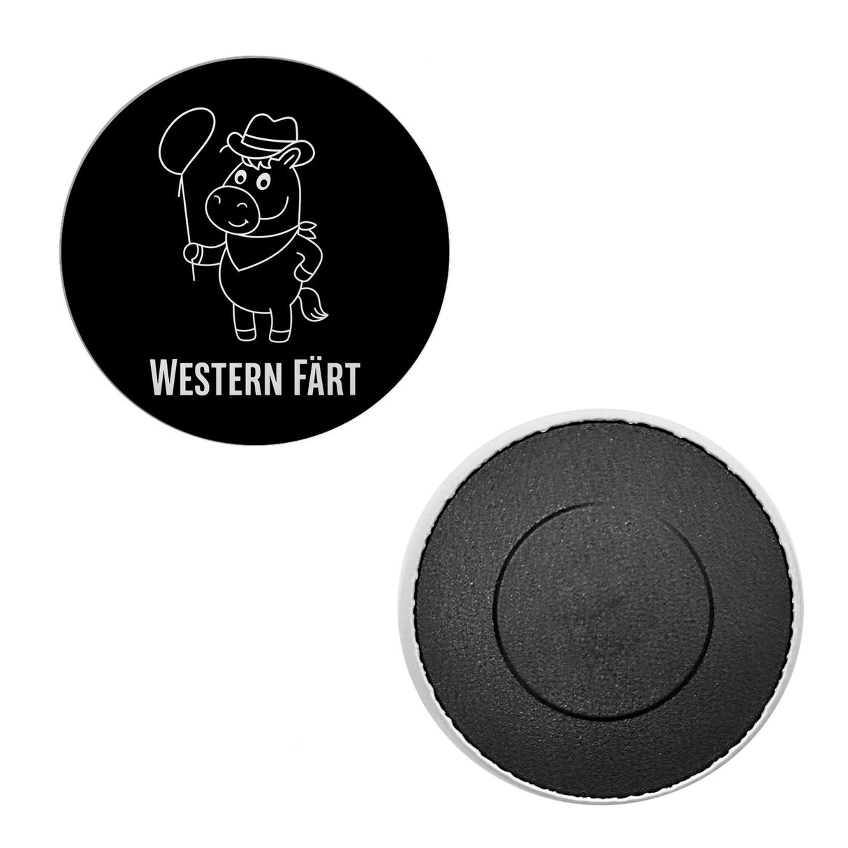 Pferd Cowboy Cartoon Western Färt Magnet
