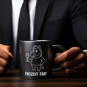 Pferd mit Wein Freizeit Färt Kaffeebecher