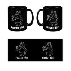 Pferd mit Wein Freizeit Färt Kaffeebecher