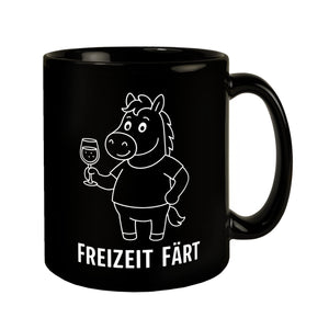 Pferd mit Wein Freizeit Färt Kaffeebecher