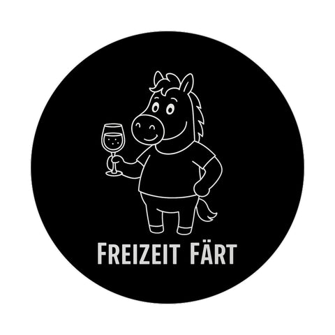 Pferd mit Wein Freizeit Färt Magnet