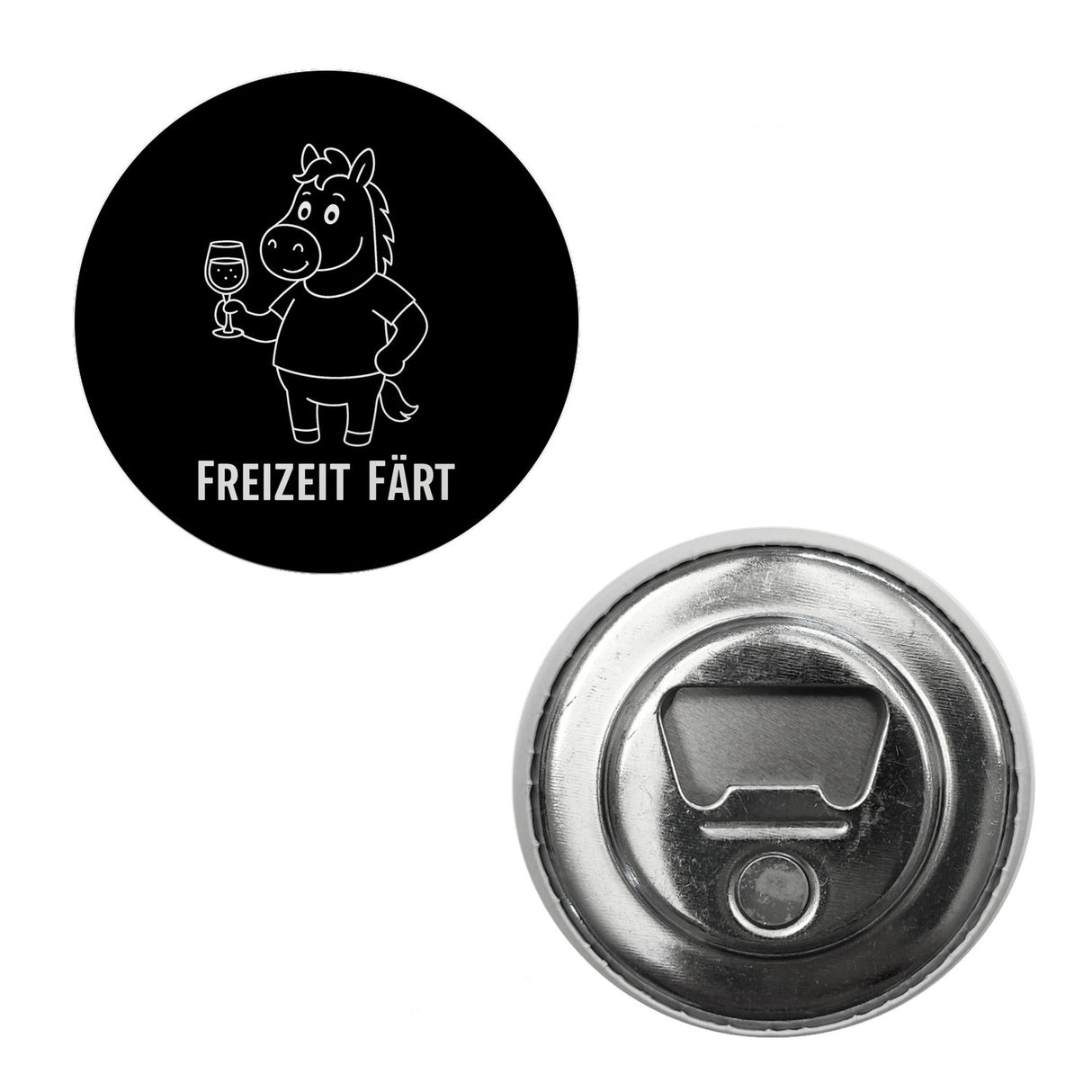 Pferd mit Wein Freizeit Färt Magnet