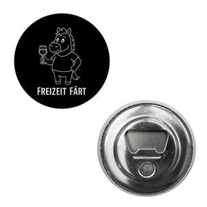 Pferd mit Wein Freizeit Färt Magnet