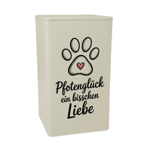 Pfotenglück Ein bisschen Liebe Pfotenabdruck Herz Dose 900ml