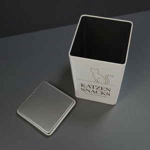 Katzensnacks Für kleine Könige Leckerli Dose 900ml Katzensilhouette