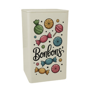 Bunte Bonbons und Lutscher Dose 900ml Süßigkeitenaufbewahrung