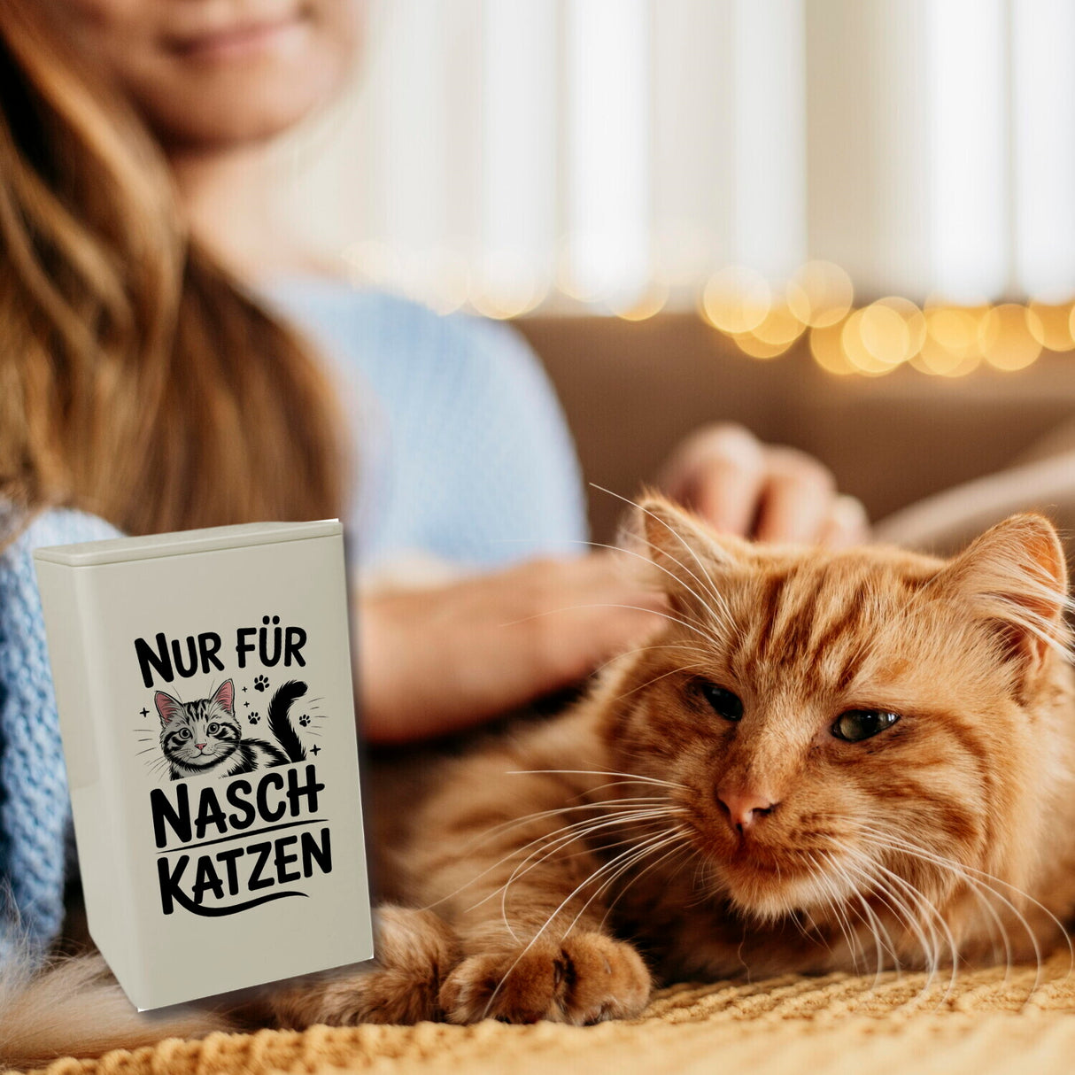 Getigerte Katze Dose 900ml nur für Naschkatzen Dose 900ml