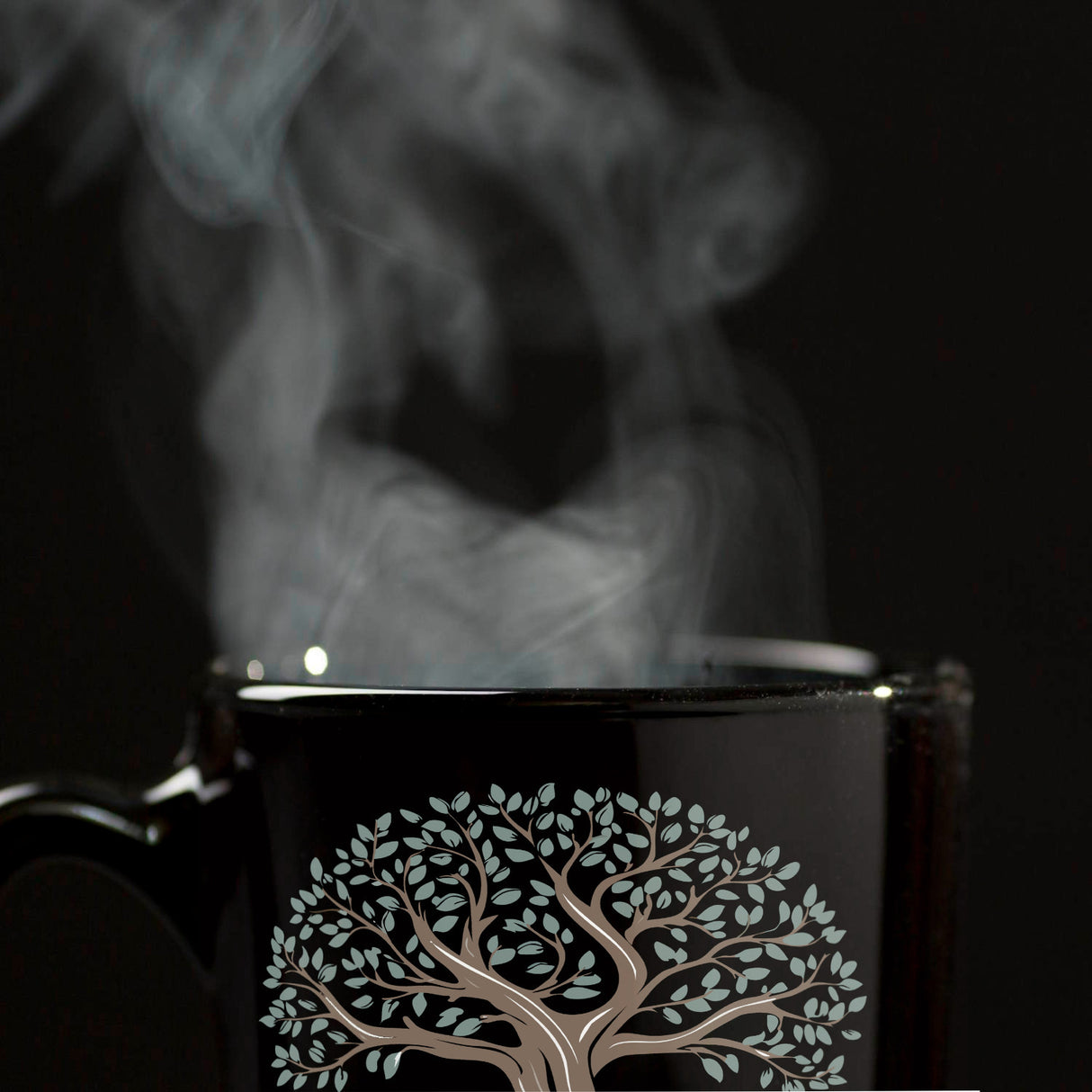 Baum mit Wurzelwerk Tasse mit Spruch: Freundschaft - Tiefe der Wurzeln zählt