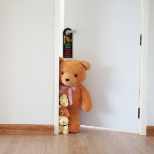 Biber Türhänger mit Spruch: Griffelspitzer haben keinen Zutritt!