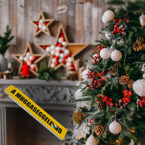 Schwaben Meterstab aus Holz mit Spruch: A Muggaseggele no!