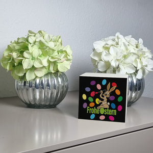 Osterhase Spardose mit Spruch: Frohe Ostern