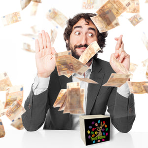 Osterhase Spardose mit Spruch: Frohe Ostern