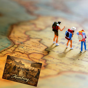 Hamburger Fischmarkt Souvenir Souvenir Magnet Hamburg Szene