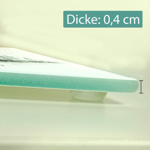 Skyline Hamburg Stadtsilhouette Schneidebrett aus Glas