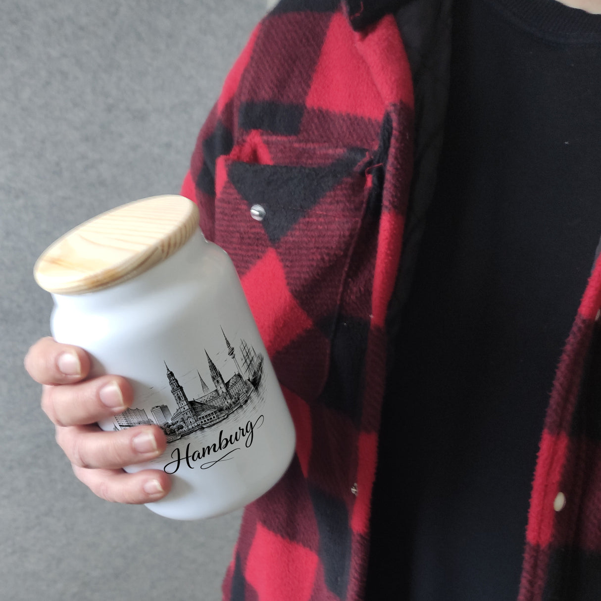 Skyline Hamburg Stadtsilhouette Keksdose