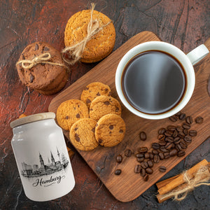 Skyline Hamburg Stadtsilhouette Keksdose