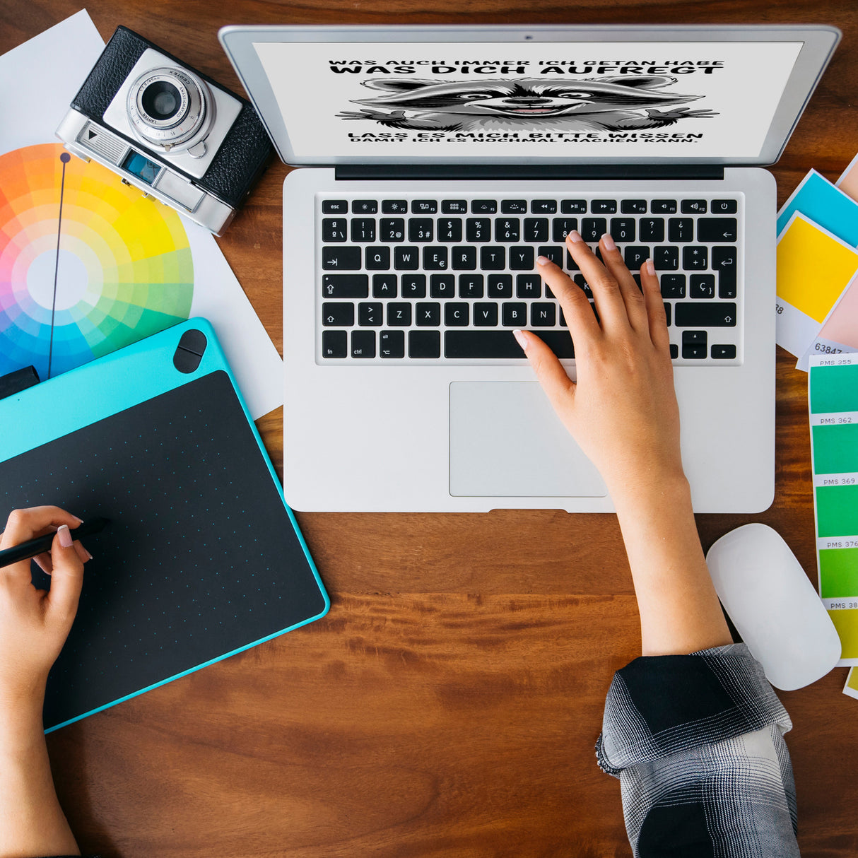 Waschbär Humor Spruch Souvenir Souvenir Magnet für Kollegen