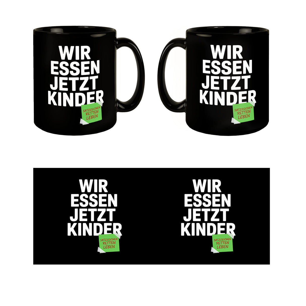 Satzzeichen retten Leben Tasse für Lehrer