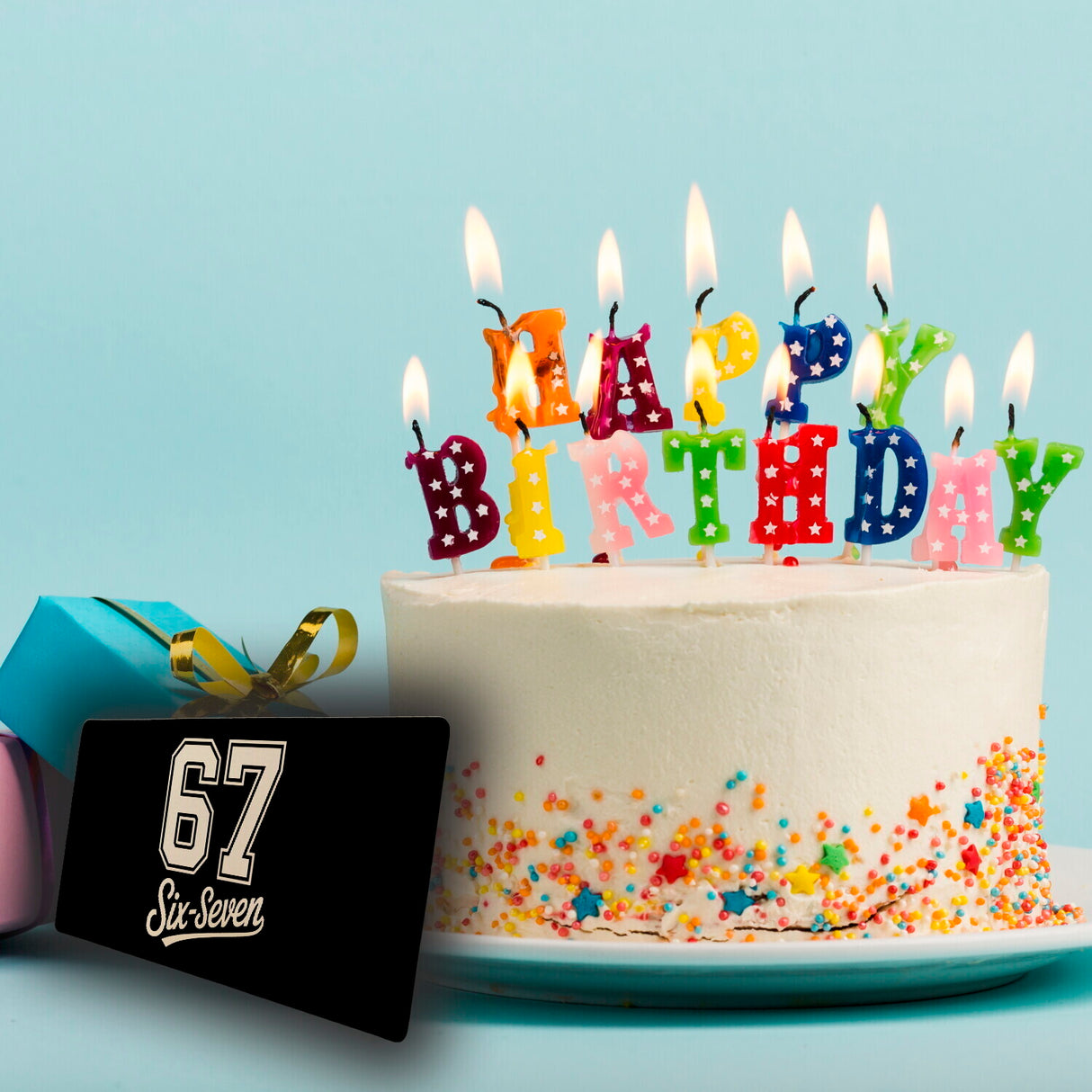 67 six-seven Meme Schreibtischunterlage 69x31cm XXL Mauspad für Social Media und Internetfans