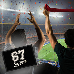 67 six-seven Meme Fußmatte in 35x50 cm für Social Media und Internetfans
