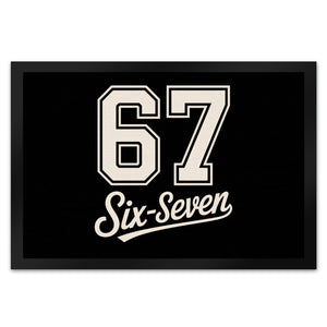 67 six-seven Meme Fußmatte in 35x50 cm für Social Media und Internetfans