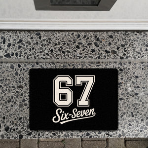 67 six-seven Meme Fußmatte in 35x50 cm ohne Rand für Social Media und Internetfans