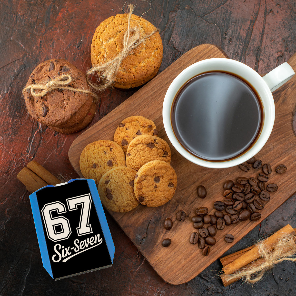 67 six-seven Meme Parkscheibe für Social Media und Internetfans