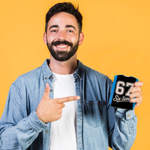 67 six-seven Meme Parkscheibe für Social Media und Internetfans