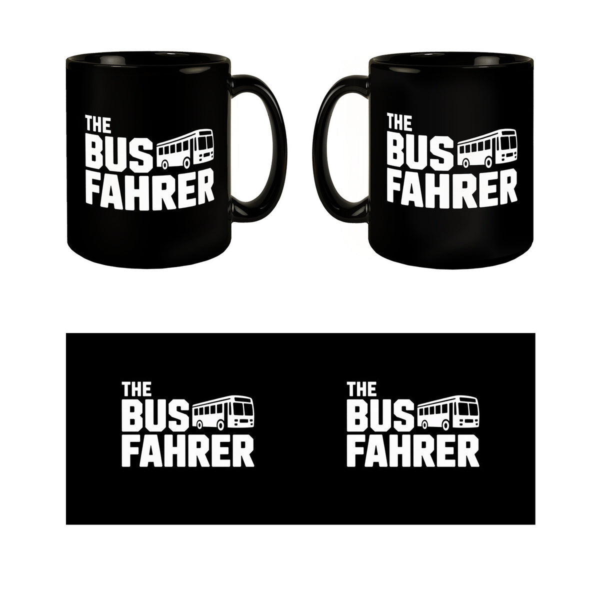 The Busfahrer Logo Tasse für Omnibusfahrer
