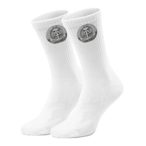 epicsocks DDR-Logo silber Socken in 37-41 im Paar