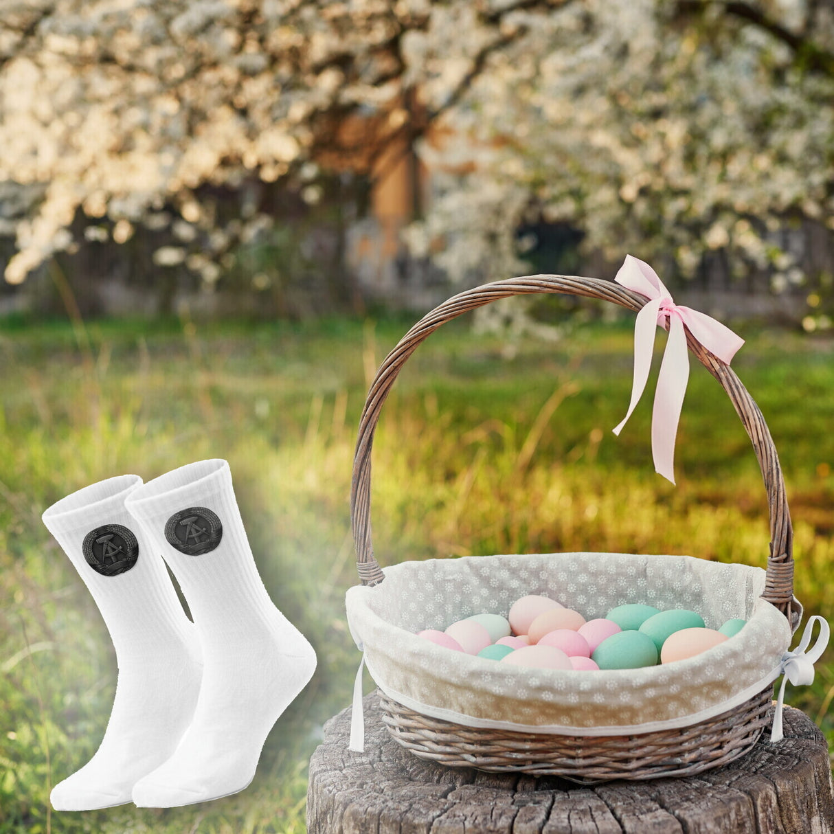 epicsocks DDR-Logo schwarz Socken in 37-41 im Paar