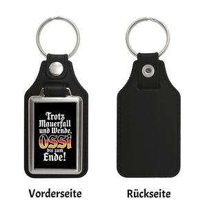 Ossi bis zum Ende Schlüsselanhänger mit Ossi-Spruch