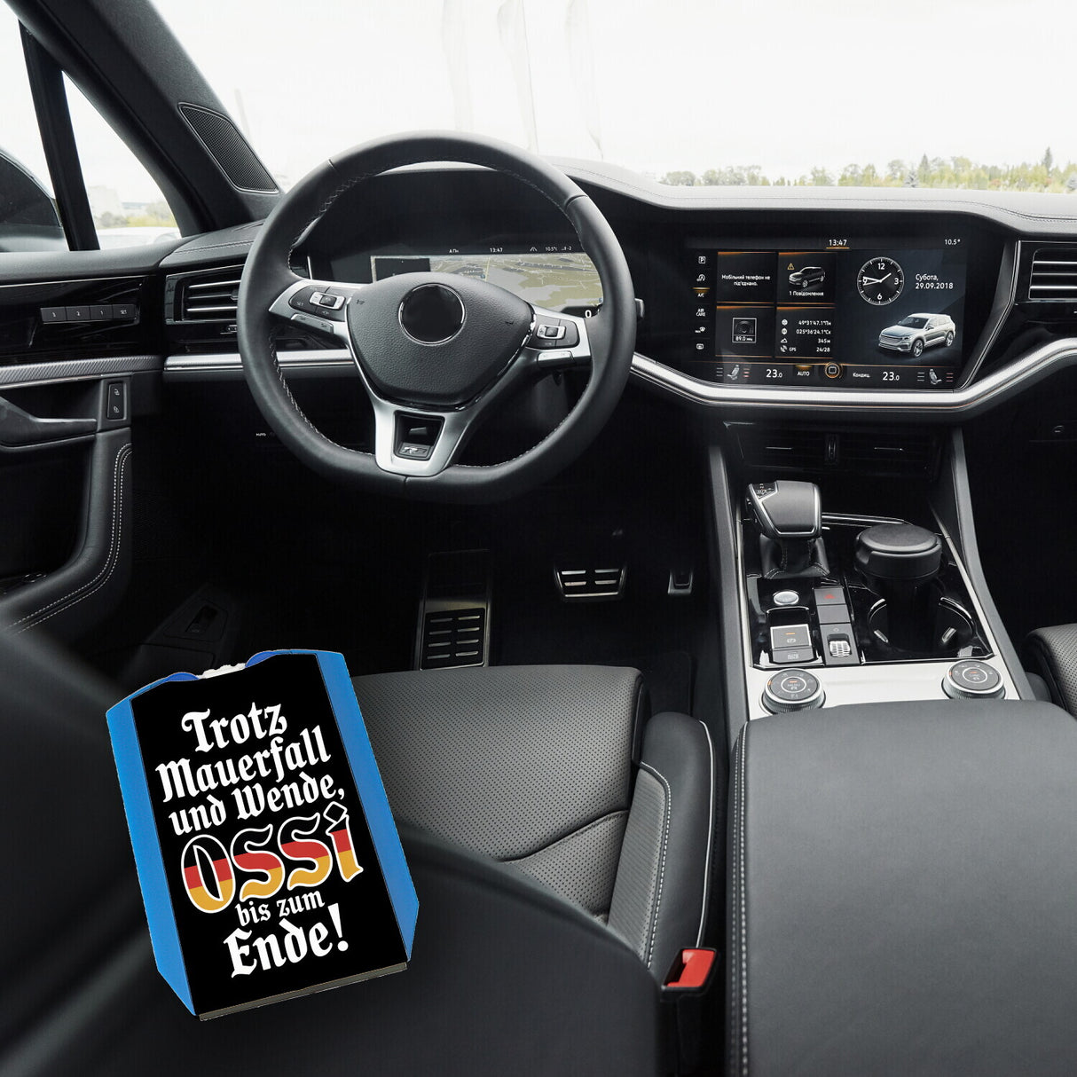 Ossi bis zum Ende Parkscheibe mit Ossi-Spruch