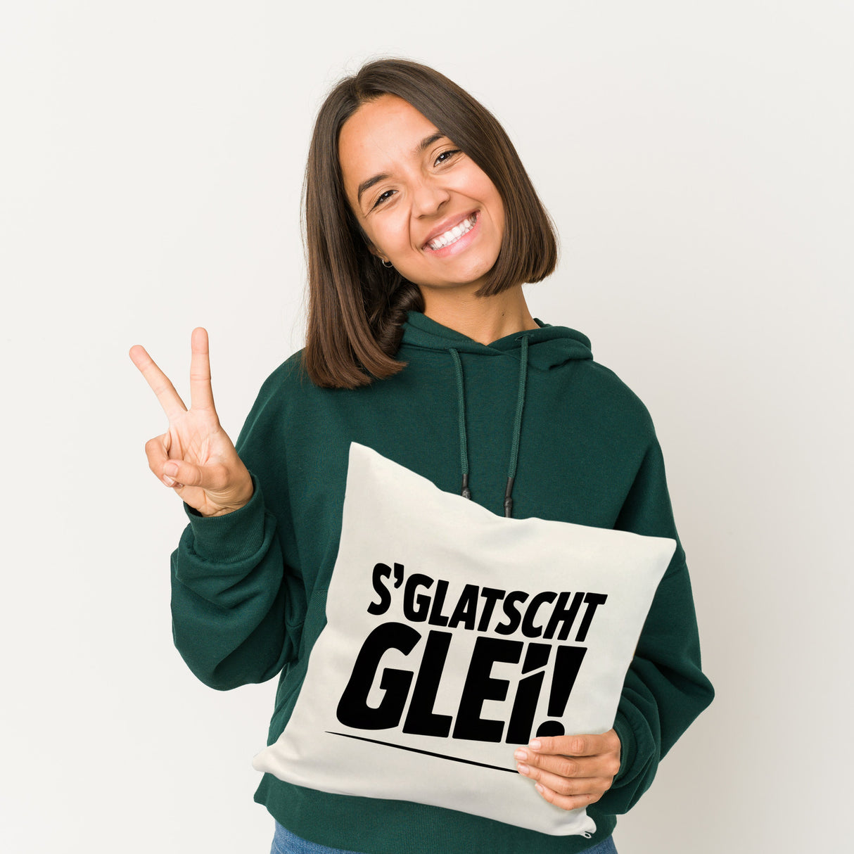 S Glatscht glei! Kissen für Ossis