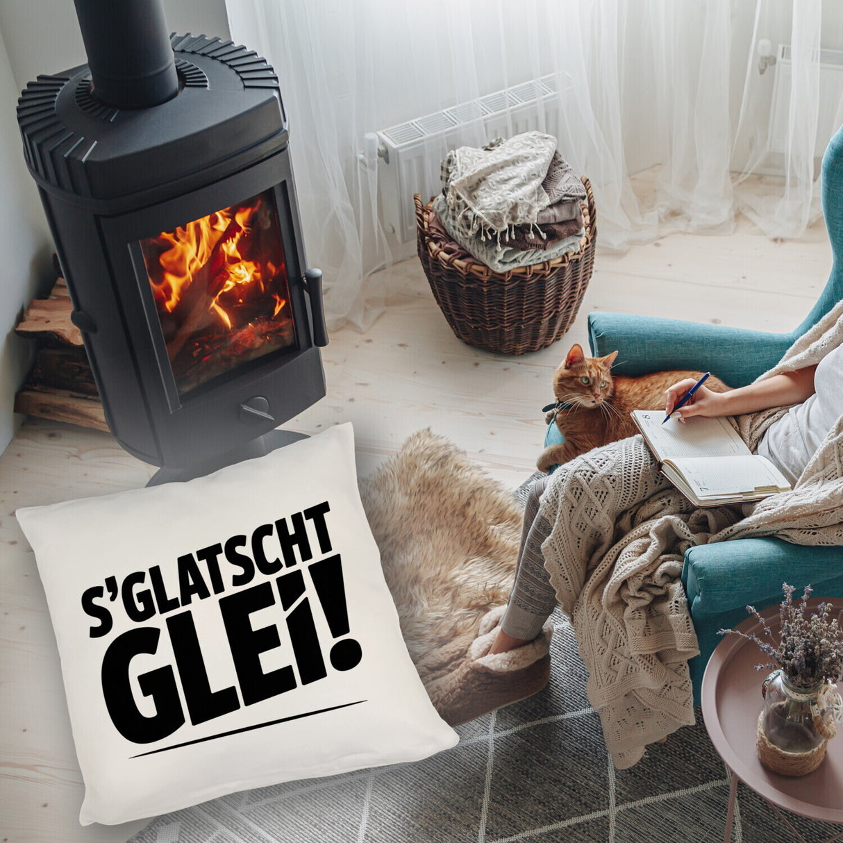 S Glatscht glei! Kissen für Ossis