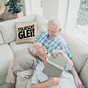 S Glatscht glei! Kissen für Ossis