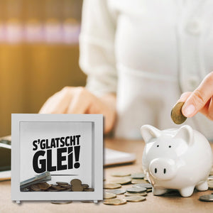 S Glatscht glei! Spardose für Ossis