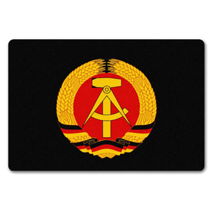 DDR Staatswappen Fußmatte in 35x50 cm ohne Rand für Ostalgie Fans