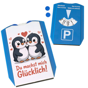 Kawaii Pinguine - Du machst mich glücklich Parkscheibe