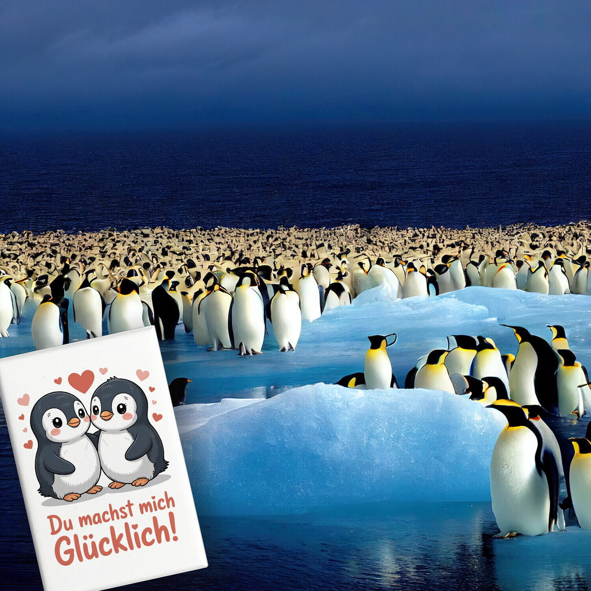 Kawaii Pinguine - Du machst mich glücklich Souvenir Souvenir Magnet