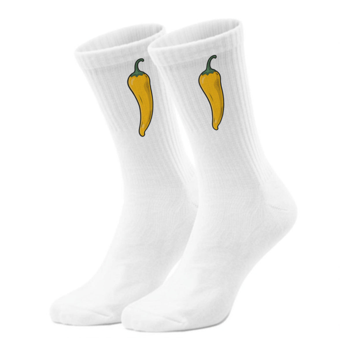 epicsocks Chili Lover Gelbe Chili Socken in 37-41 im Paar