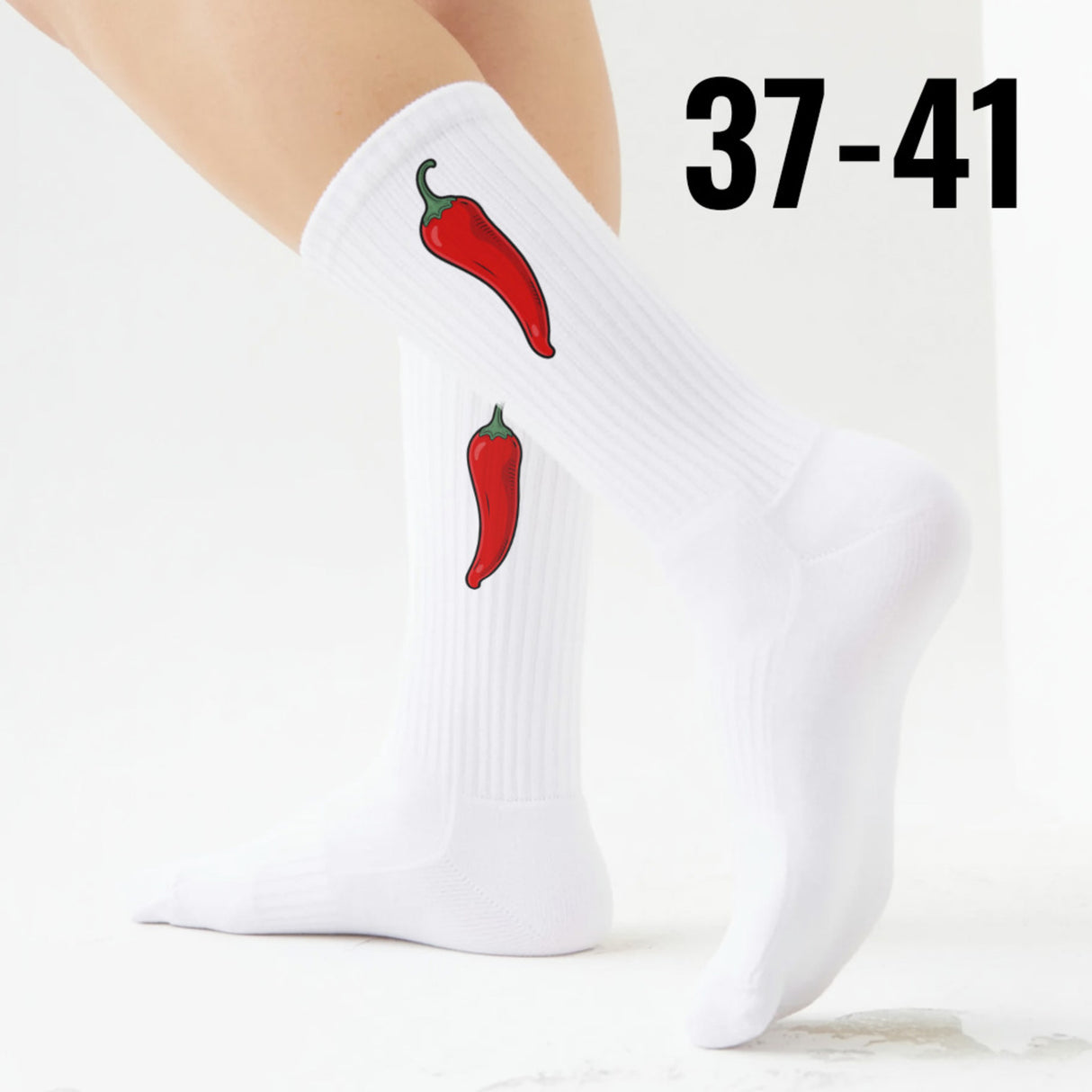 epicsocks Chili Lover Rote Chili Socken in 37-41 im Paar