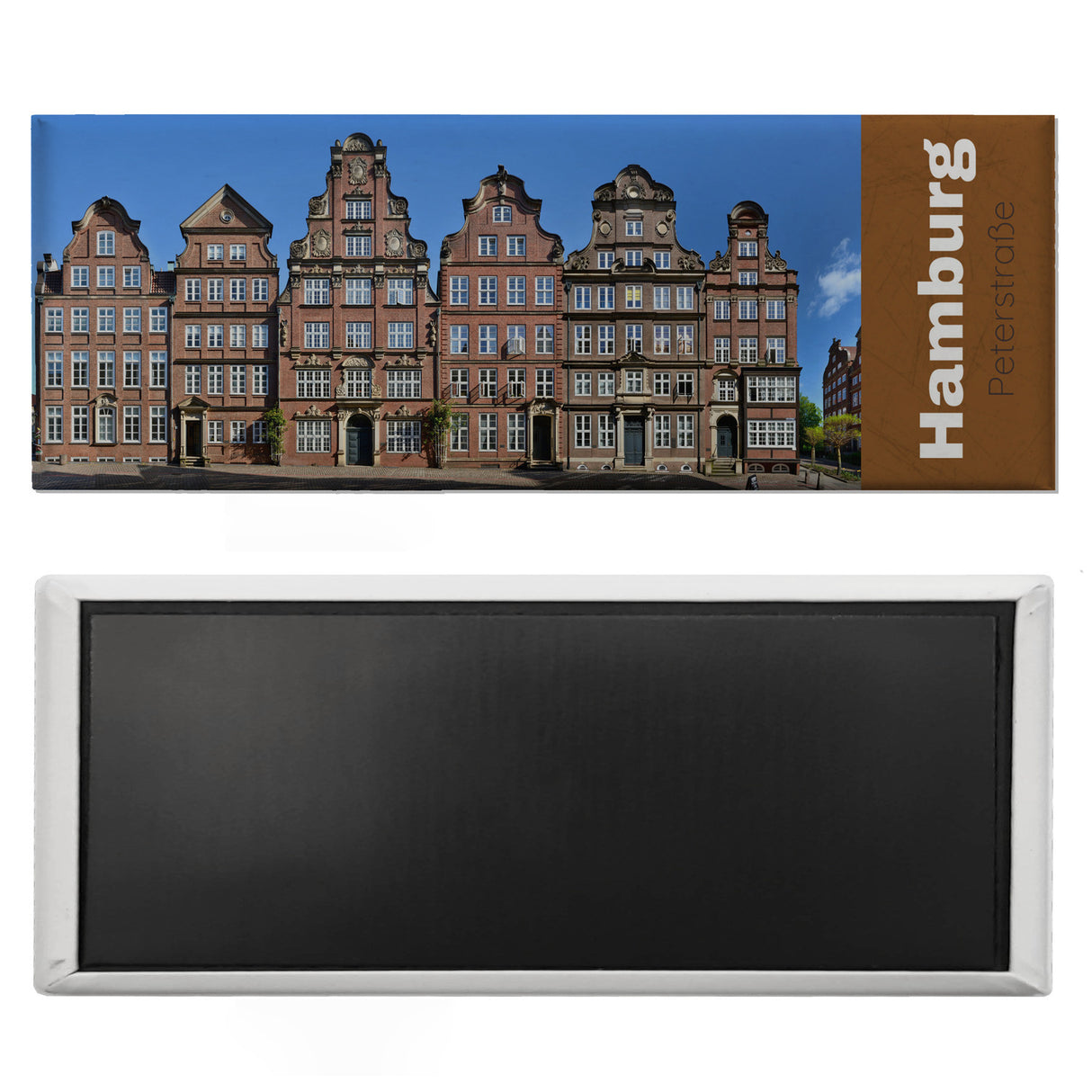 streetline Hamburg Peterstraße Panorama Souvenir Magnet