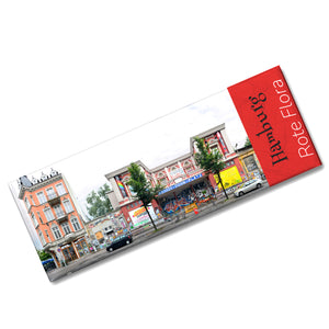 streetline Hamburg Rote Flora Panorama Souvenir Magnet