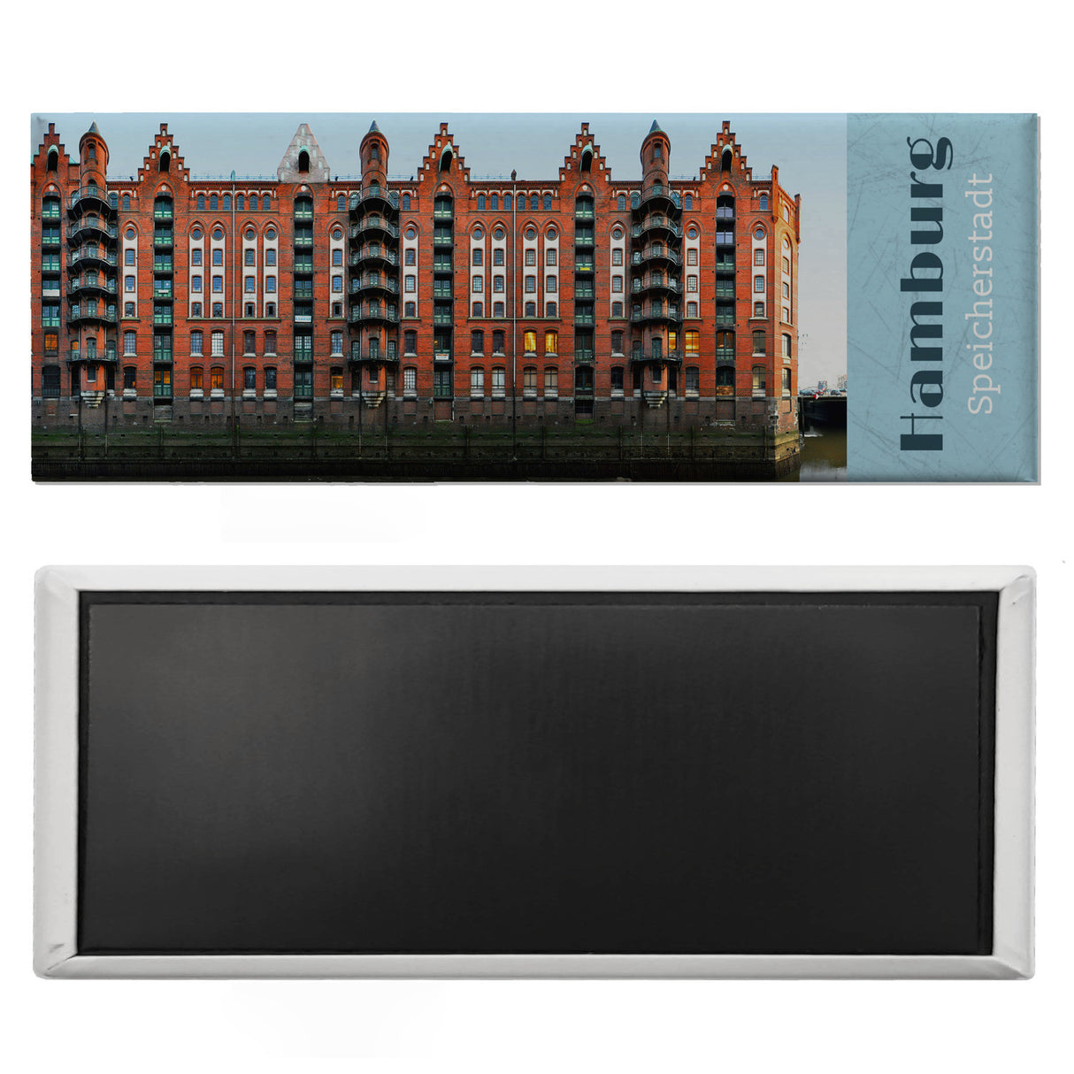 streetline Hamburg Speicherstadt Panorama Souvenir Magnet