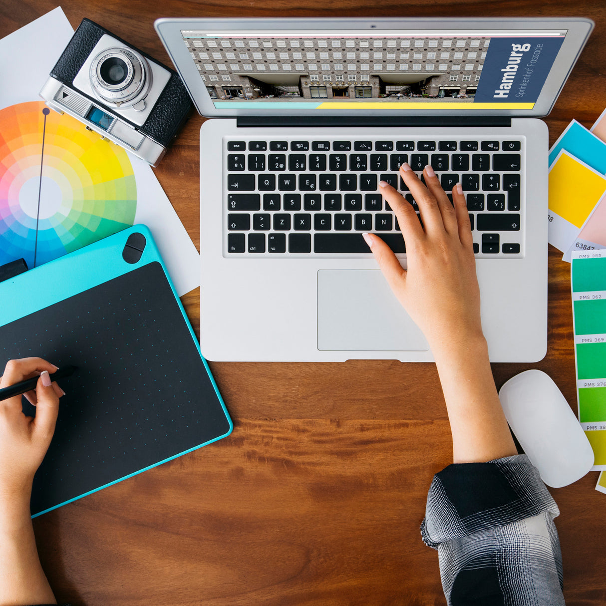 streetline Hamburg Sprinkenhof Fassade Panorama Souvenir Magnet