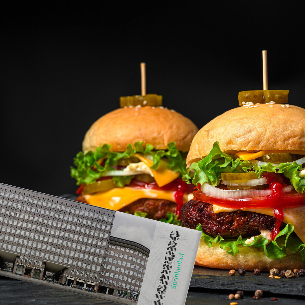 streetline Hamburg Sprinkenhof Panorama Souvenir Magnet