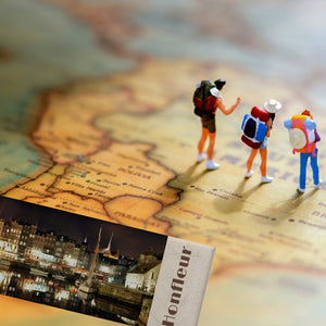 streetline Honfleur Vieux Bassin Panorama Souvenir Magnet